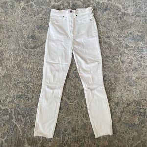Abercrombie & Fitch Ultra High Rise white Skinny Jeans
